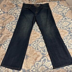 Old Navy Men's Dark Faded Loose Built-In Flex Jeans 40x36